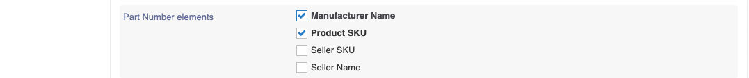 Part Number elements